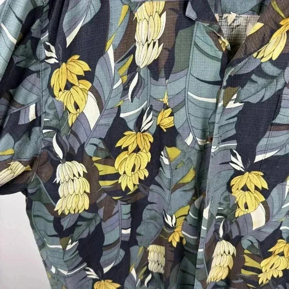 Tommy Bahama Banana Print Silk Vacation Shirt XL - Picture 2 of 6